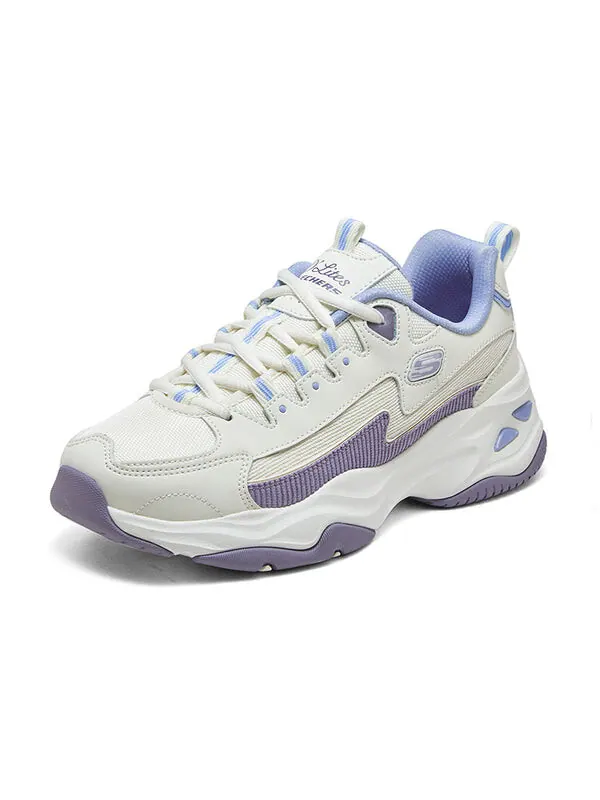 Кроссовки dlites 1.0 'beige purple blue' Skechers — изображение 3 из 4, бежевый/фиолетовый/синий