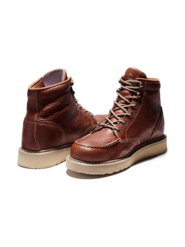 Кроссовки pro barstow 6 inch wedge work boots 'brown' Timberland — изображение 3 из 4, коричневый