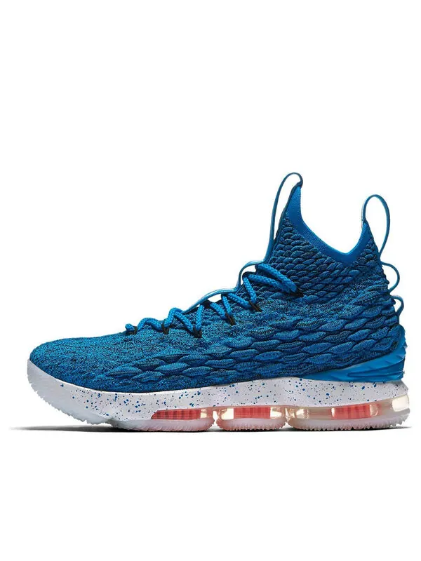 Кроссовки леброн 15 Nike — изображение 1 из 4, синий/оранжевый