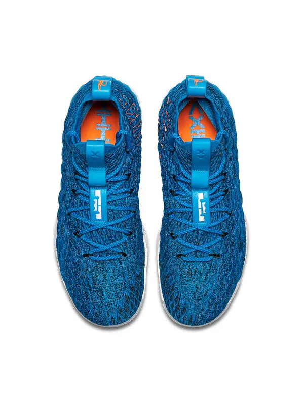 Кроссовки леброн 15 Nike — изображение 2 из 4, синий/оранжевый