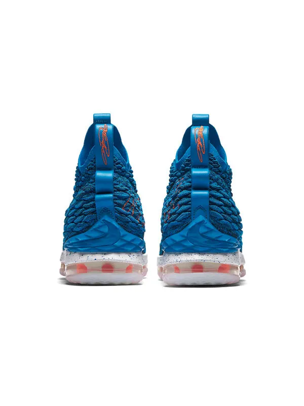 Кроссовки леброн 15 Nike — изображение 3 из 4, синий/оранжевый