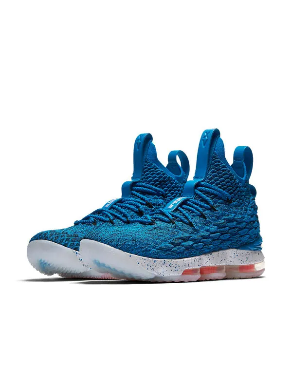 Кроссовки леброн 15 Nike — изображение 4 из 4, синий/оранжевый