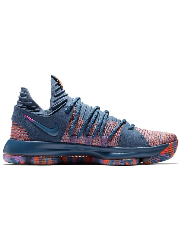 Кроссовки кд 10 Nike — изображение 2 из 4, серый/розовый