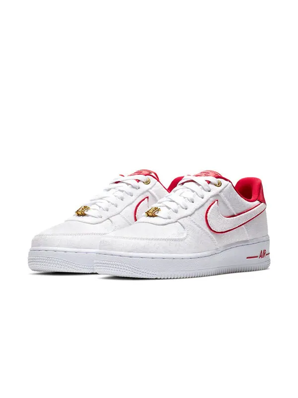 Кроссовки air force 1 07 люкс люкс Nike — изображение 3 из 4, белый/красный