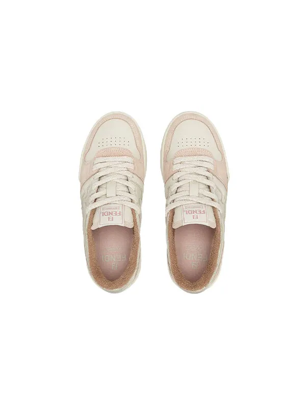 Кроссовки match low top suede 'pink beige' Fendi — изображение 4 из 4, розовый/бежевый