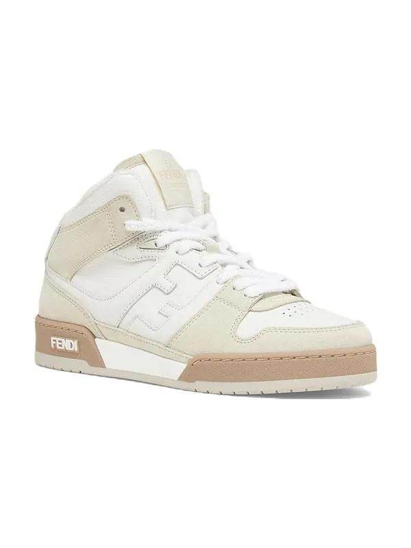Кроссовки match high top 'white cream' Fendi — изображение 2 из 4, белый/кремовый