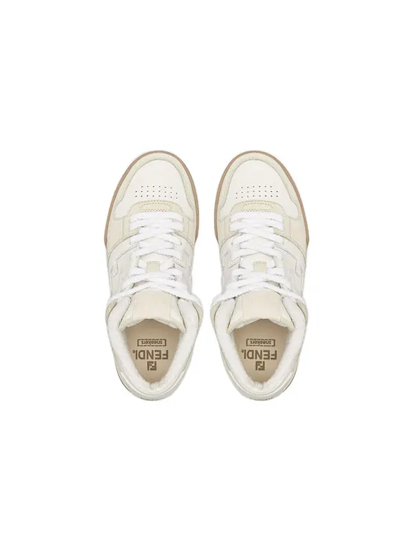 Кроссовки match high top 'white cream' Fendi — изображение 3 из 4, белый/кремовый