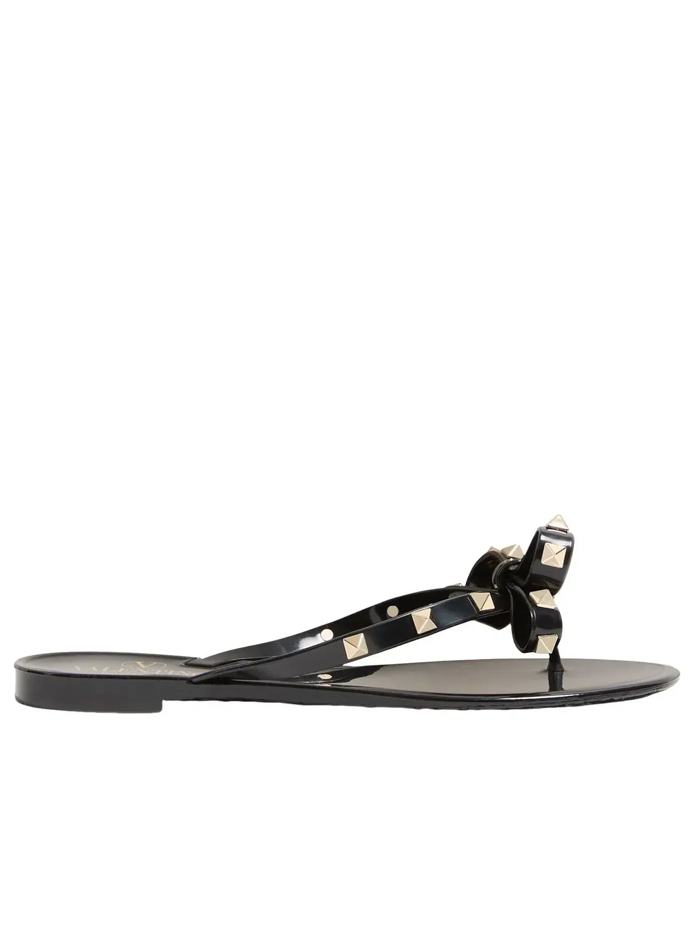 Шлепанцы Valentino SS26 Garavani Rockstud 'Black' 8W2S0552PVS0NO — изображение 2 из 7, черный