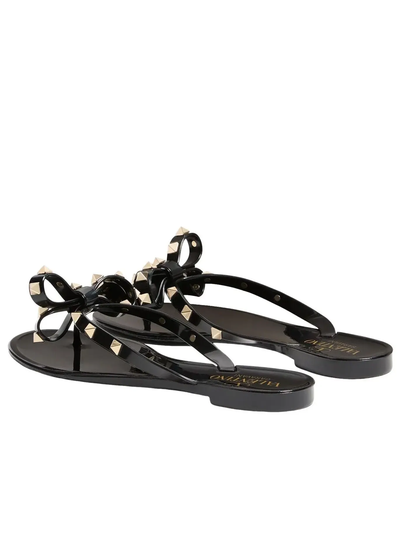 Шлепанцы Valentino SS26 Garavani Rockstud 'Black' 8W2S0552PVS0NO — изображение 5 из 7, черный