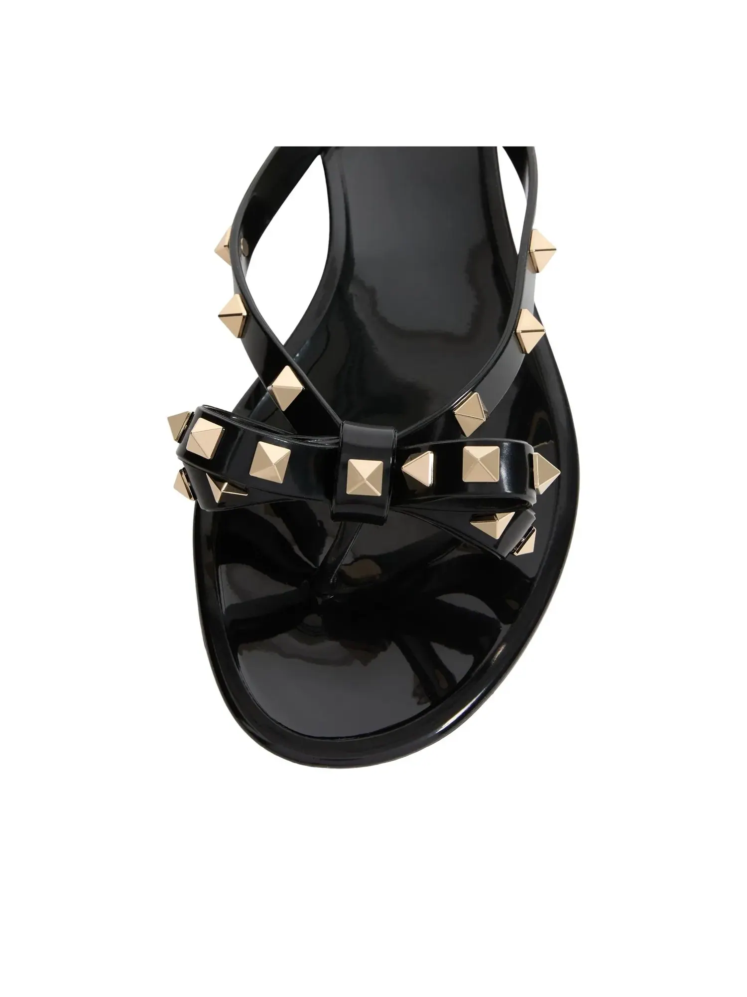 Шлепанцы Valentino SS26 Garavani Rockstud 'Black' 8W2S0552PVS0NO — изображение 6 из 7, черный