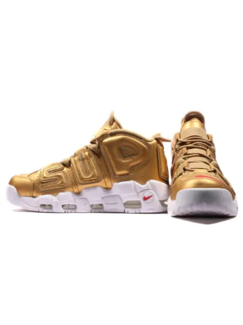 Кроссовки x supreme air более динамичные Nike — изображение 4 из 4, белый/золотистый
