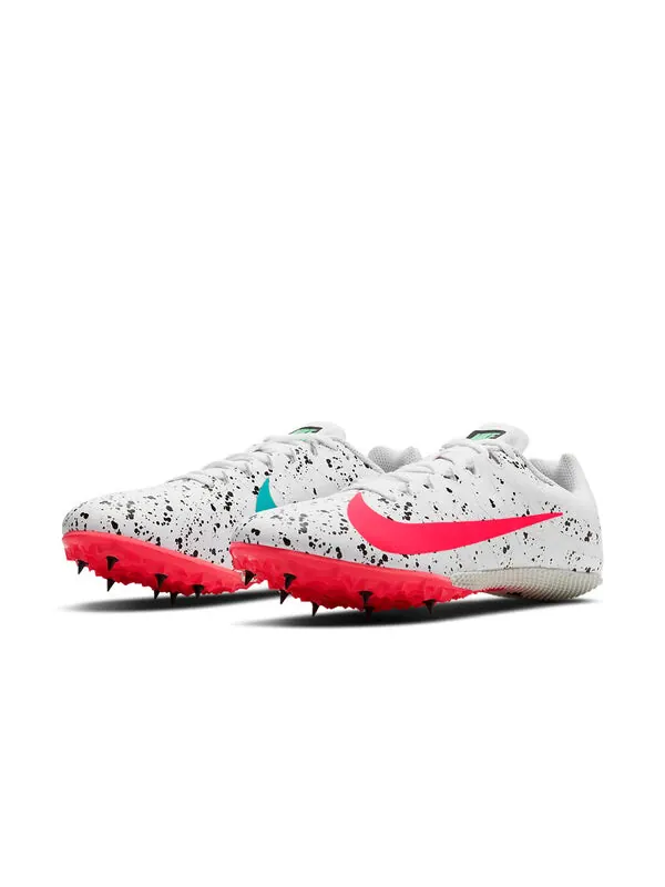 Кроссовки air zoom rival s 9 'paint splatter white crimson jade' Nike — изображение 4 из 4, белый/черный