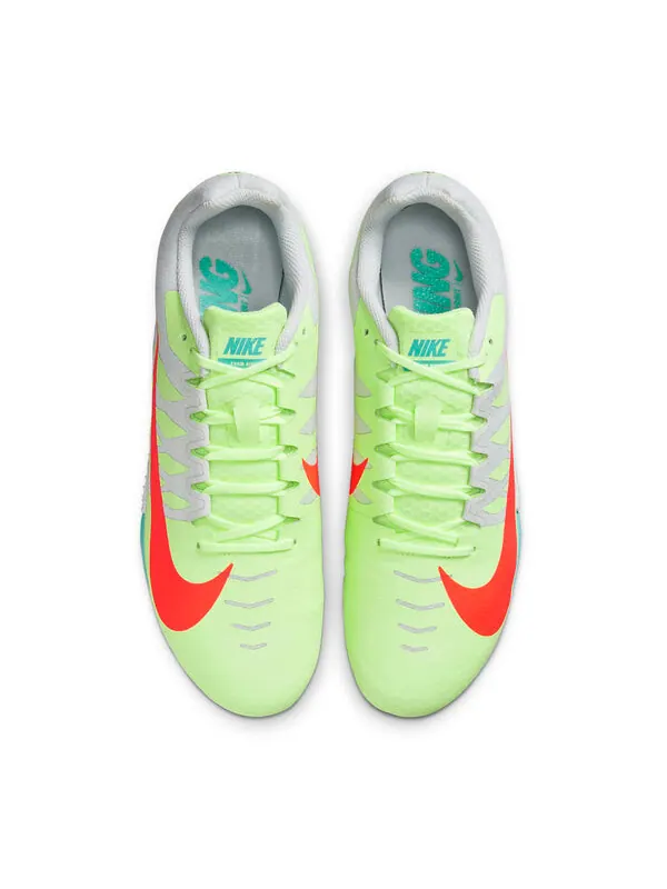 Кроссовки air zoom rival s 9 'barely volt hyper orange' Nike — изображение 2 из 4, зеленый/оранжевый