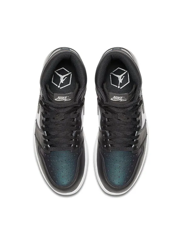 Кроссовки 1 ретро высокие og Air Jordan — изображение 4 из 4, черный/черный-белый
