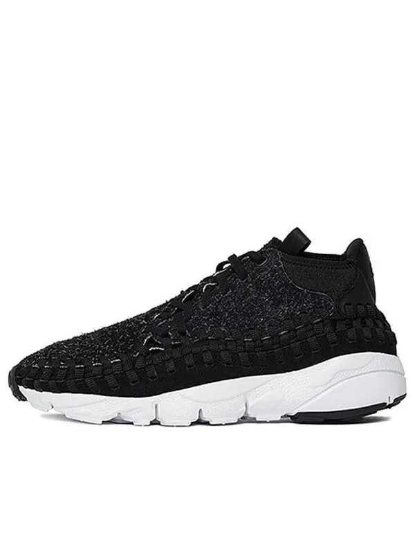 Кроссовки air footscape плетеные chukka qs Nike — изображение 1 из 4, черный/белый