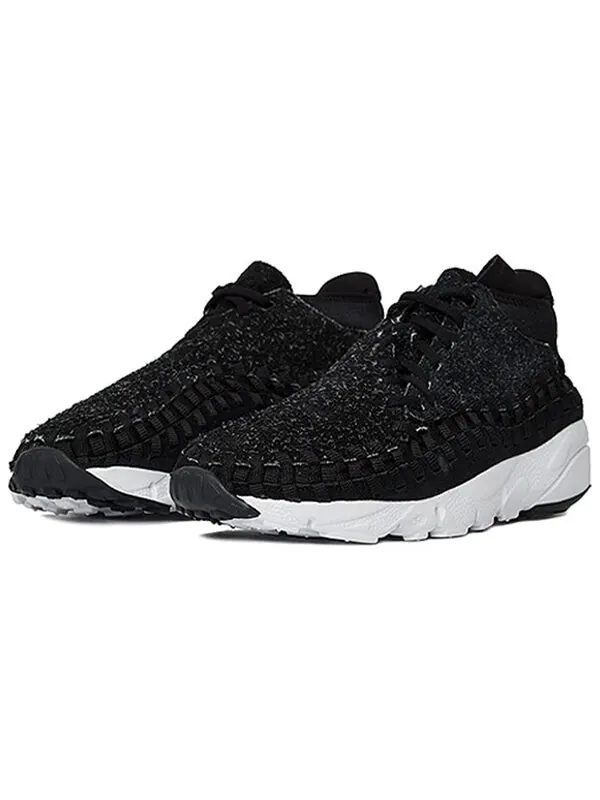 Кроссовки air footscape плетеные chukka qs Nike — изображение 2 из 4, черный/белый