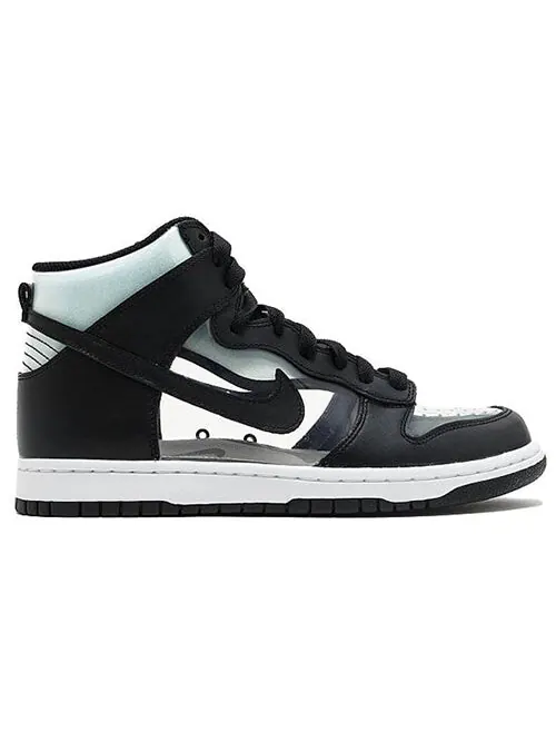 Кроссовки x comme des garcons dunk high в стиле ретро Nike — изображение 3 из 4, черный/черный-белый