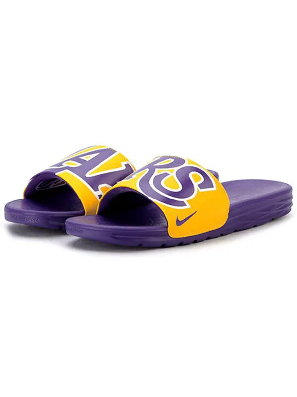 Тапочки nba x benassi 'lakers' Nike — изображение 3 из 4, фиолетовый