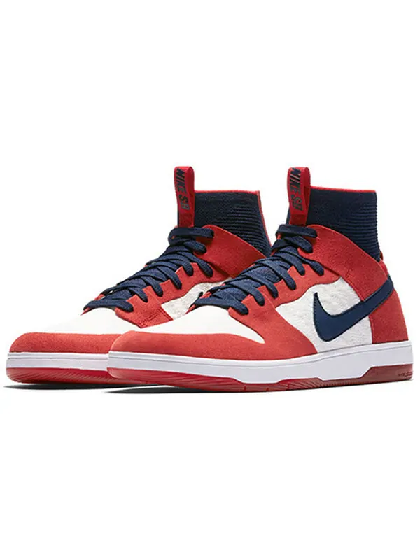 Кроссовки sb dunk high elite Nike — изображение 2 из 4, красный/белый
