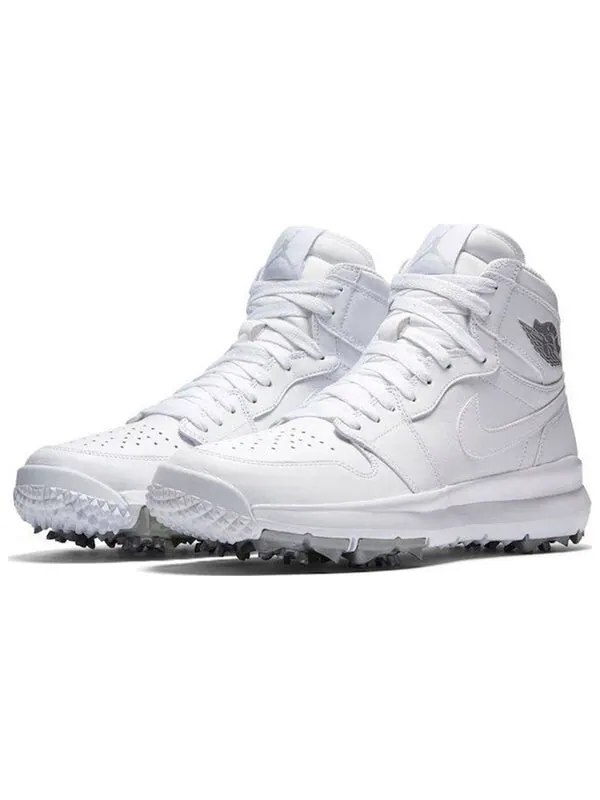 Кроссовки 1 гольф Air Jordan — изображение 3 из 4, белый