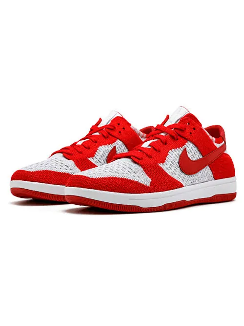 Кроссовки dunk low flyknit Nike — изображение 2 из 4, серый