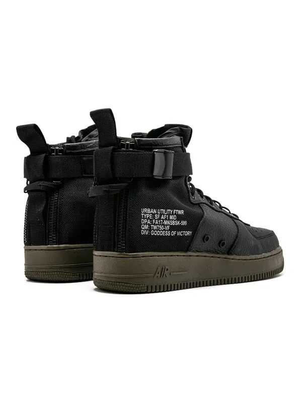 Кроссовки sf air force 1 mid Nike — изображение 4 из 4, черный/темный