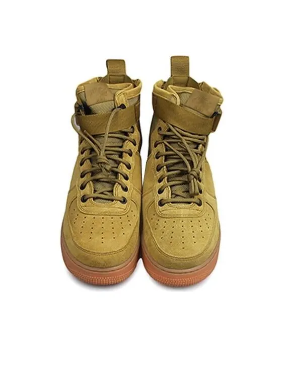 Кроссовки air force 1 mid 'desert moss' Nike — изображение 3 из 4, коричневый/черный