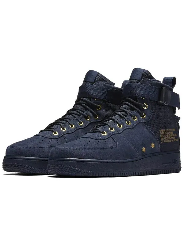 Кроссовки sf air force 1 mid 'obsidian' Nike — изображение 3 из 4, черный