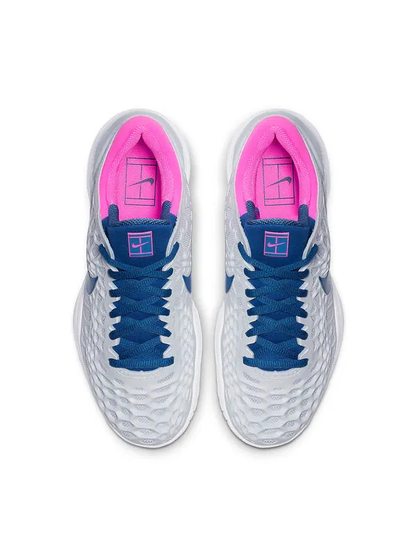 Кроссовки zoom cage 3 'half blue pink blast' Nike — изображение 4 из 4, серый/синий/розовый