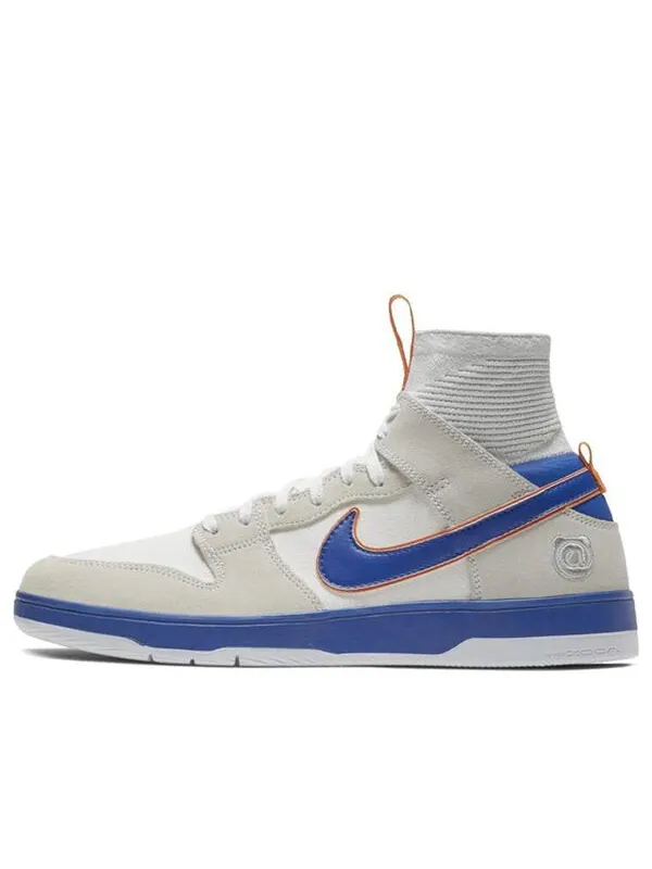 Кроссовки x medicom toy zoom sb dunk elite high Nike — изображение 1 из 4, серый/белый/синий