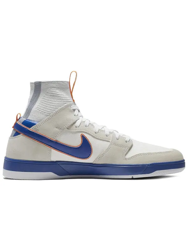Кроссовки x medicom toy zoom sb dunk elite high Nike — изображение 2 из 4, серый/белый/синий