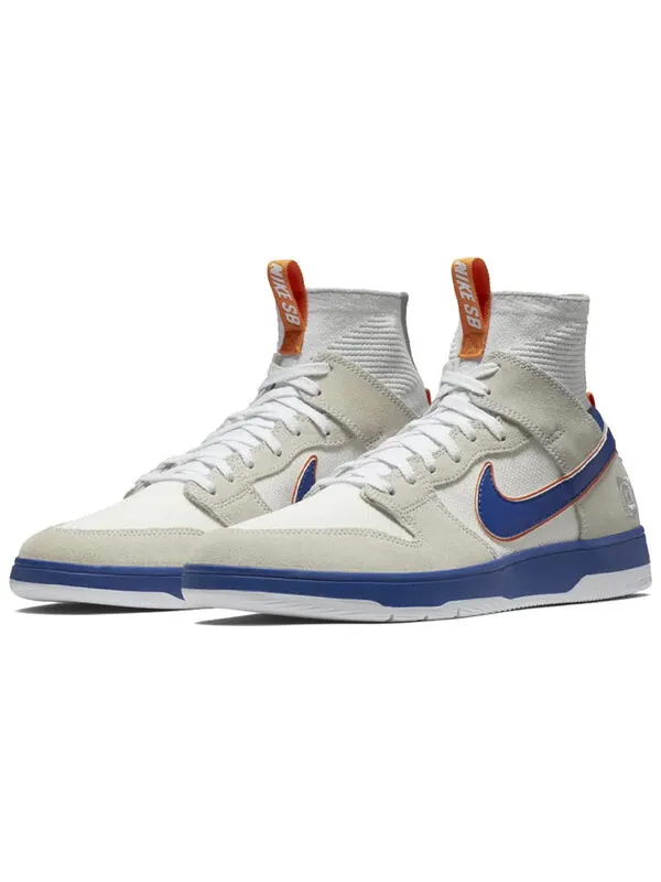 Кроссовки x medicom toy zoom sb dunk elite high Nike — изображение 3 из 4, серый/белый/синий