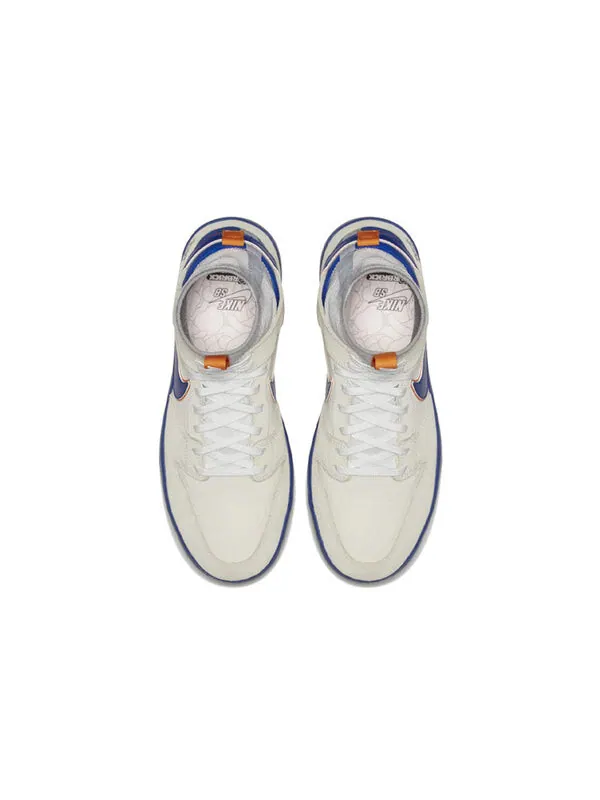 Кроссовки x medicom toy zoom sb dunk elite high Nike — изображение 4 из 4, серый/белый/синий