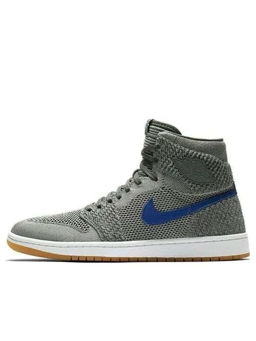 Кроссовки 1 ретро высокие flyknit Air Jordan — изображение 1 из 4, зеленый