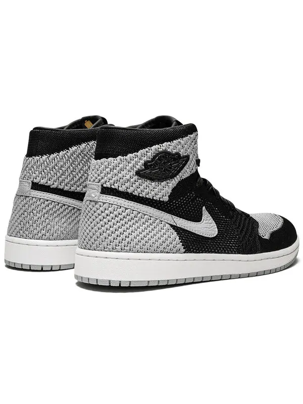 Кроссовки 1 ретро высокие og Flyknit Air Jordan — изображение 4 из 4, черный/серый