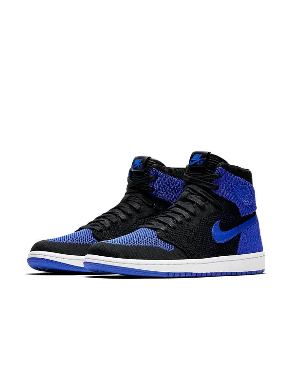 Кроссовки 1 retro high og flyknit 'royal' Air Jordan — изображение 3 из 4, черный