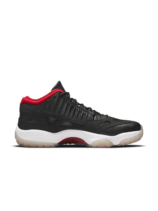 Кроссовки 11 ретро низкие ie Air Jordan — изображение 2 из 4, черный/белый/красный