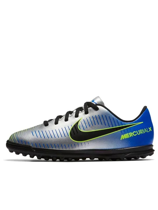 Кроссовки mercurialx victory 6 tf 'silver blue' Nike — изображение 1 из 4, серебристый/синий