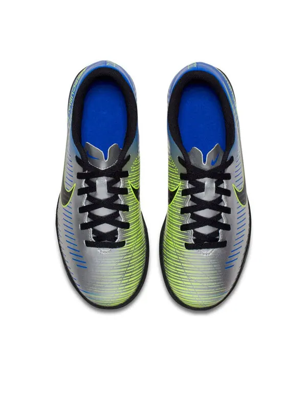 Кроссовки mercurialx victory 6 tf 'silver blue' Nike — изображение 4 из 4, серебристый/синий