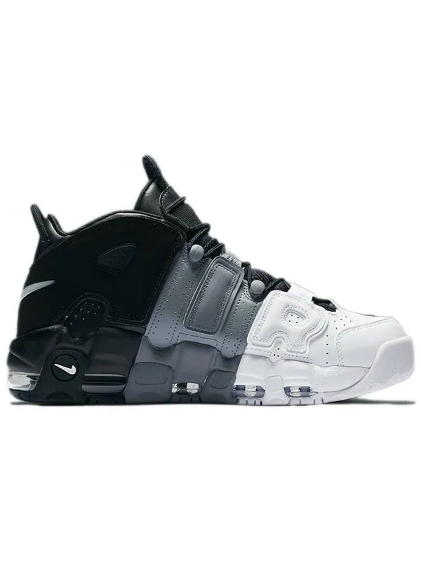 Кроссовки air more uptempo 'tri-color' Nike — изображение 2 из 4, черный/серый/белый