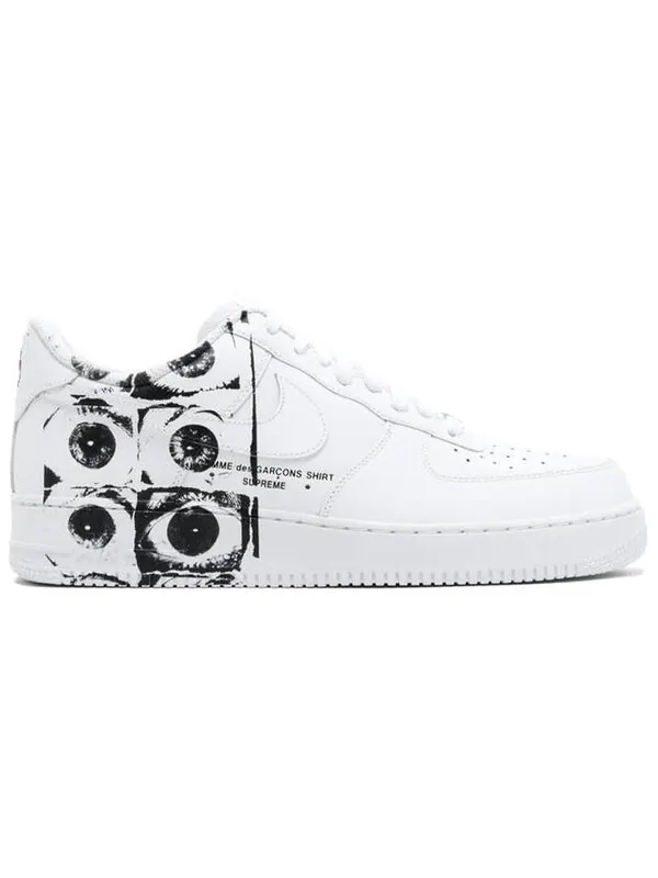 Кроссовки x Supreme x Comme Des garcons Air Force 1 low Nike — изображение 3 из 4, белый