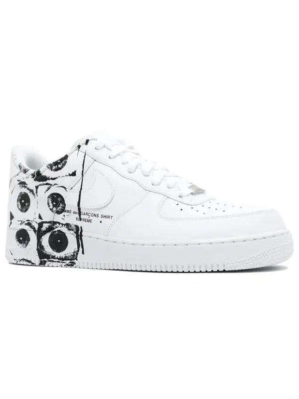 Кроссовки x Supreme x Comme Des garcons Air Force 1 low Nike — изображение 4 из 4, белый