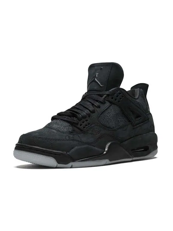 Кроссовки 4 ретро x kaws Air Jordan — изображение 2 из 4, черный/черный