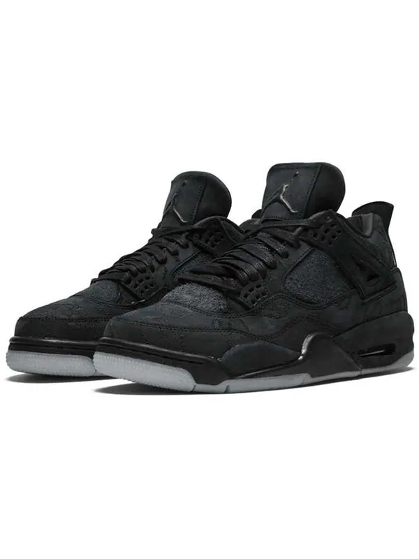 Кроссовки 4 ретро x kaws Air Jordan — изображение 3 из 4, черный/черный