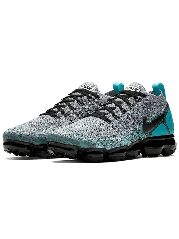 Кроссовки air vapormax flyknit 2 Nike — изображение 3 из 4, серый/черный/синий