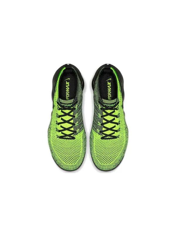 Кроссовки air vapormax 2 flyknit Nike — изображение 4 из 4, черный/зеленый