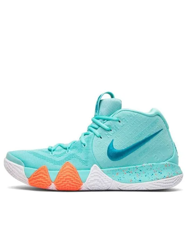Кроссовки kyrie 4 Nike — изображение 1 из 4, зеленый/оранжевый/белый
