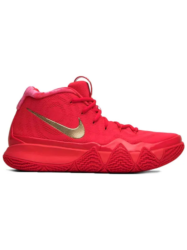Кроссовки kyrie 4 Nike — изображение 2 из 4, красный/золотистый