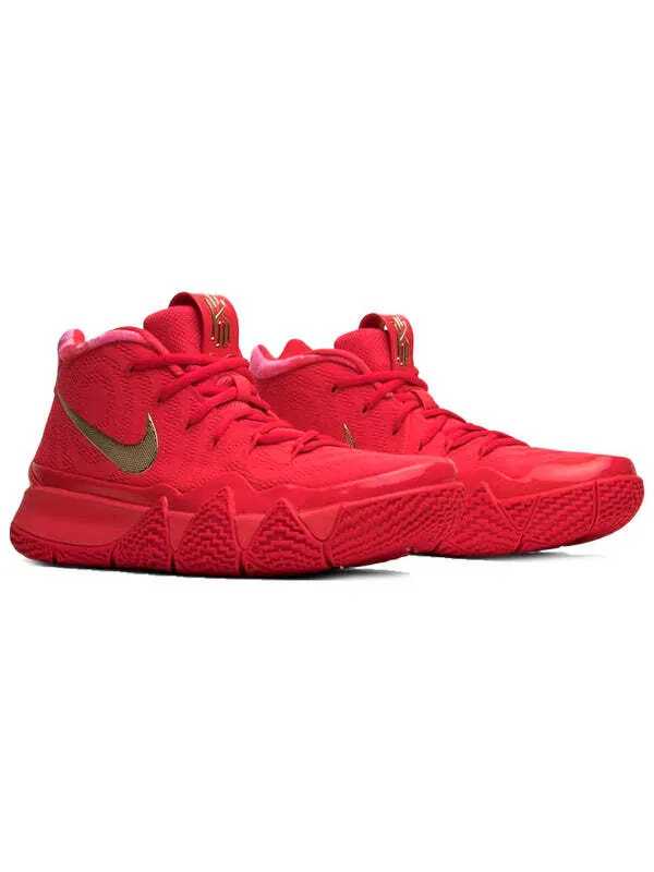 Кроссовки kyrie 4 Nike — изображение 3 из 4, красный/золотистый