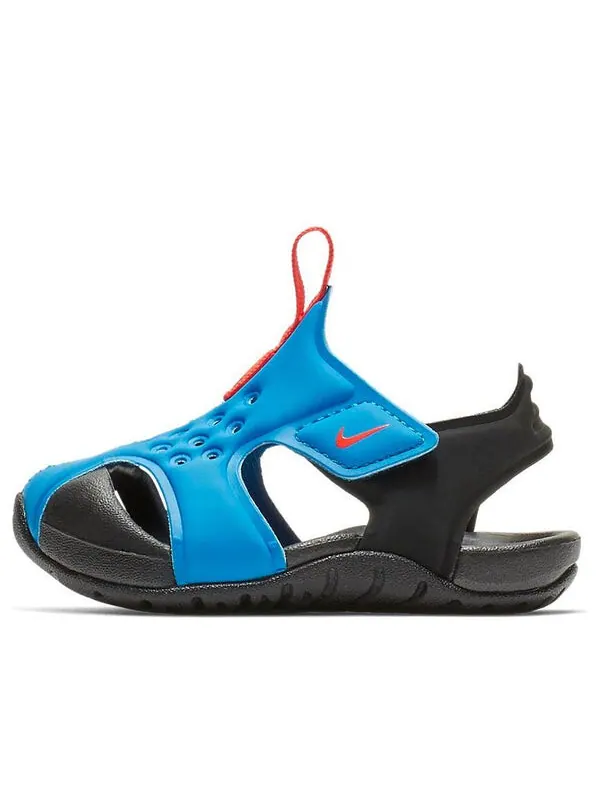 Сандалии sunray protect 2 фото Nike — изображение 1 из 3, черный/синий